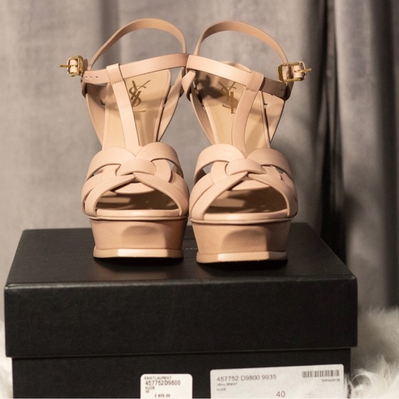 Nude Yves Saint Laurent YSL Tribute Heels - Picture 2 of 4